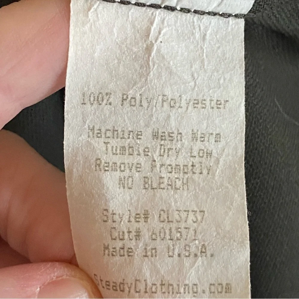 Steady Classics Bowling Shirt Retro Green Diamond Print Casual Lounge Large L - Picture 4 of 6